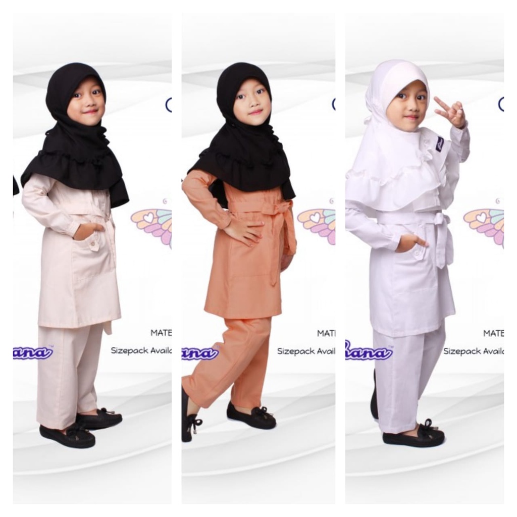 TUNIK SET CELOSIA KIDS  JEEHANA  SETELAN ANAK MUSLIM