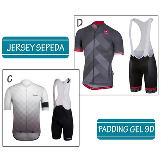 Jersey Sepeda Import Baju Roadbike dan Celana Bib Sepeda