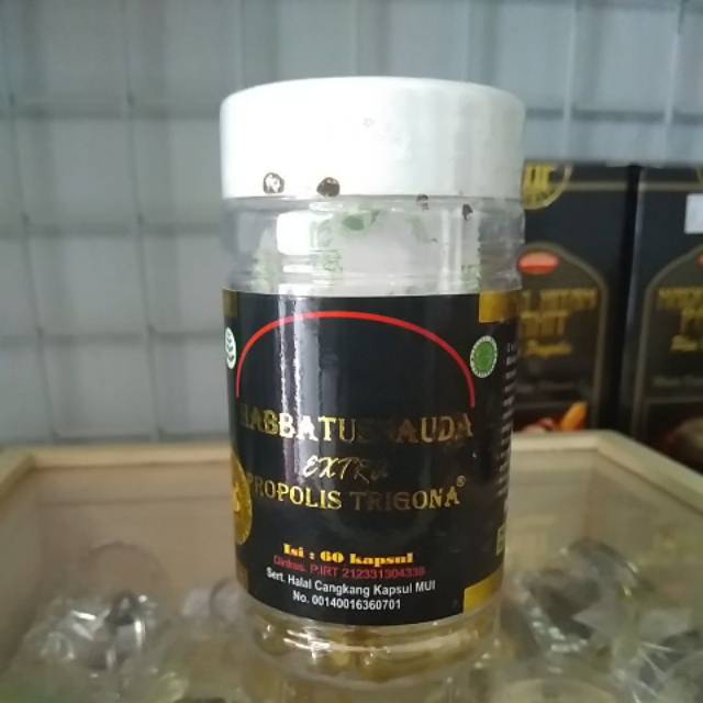 Habbatussaudah ekstea propolis Trigona isi 60 kapsul