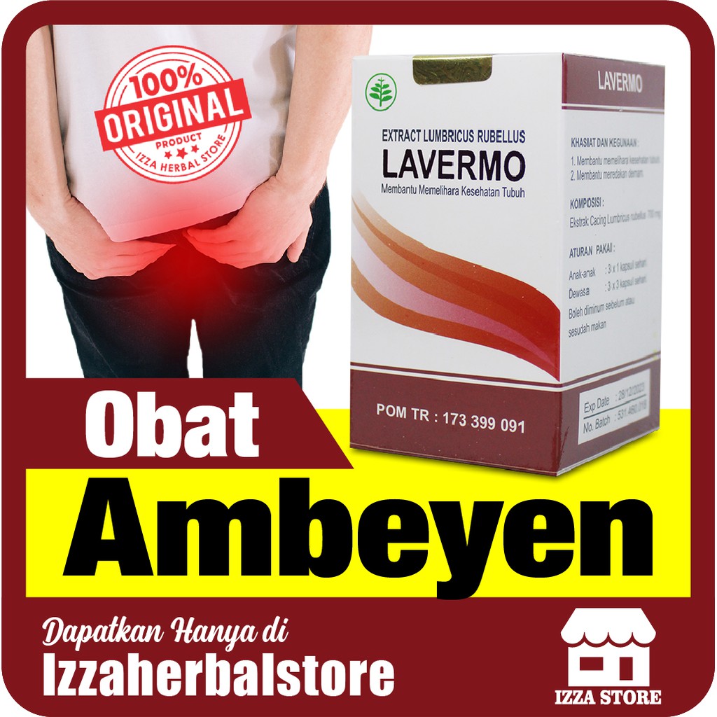 OBAT AMBEYEN Kapsul Lavermo Solusi Sakit Ambeyen Obat Wasir Obat Herbal Ampuh Terpercaya BPOM