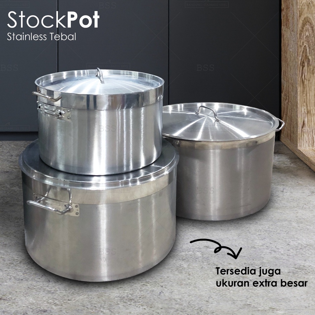 Jual Panci Besar Super Tebal Stok Pot 30cm Sup Soup Masak Banyak Tinggi ...