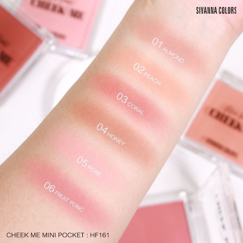 SIVANNA COLORS HF161 BLUSHON CHEEK ME MINI POCKET