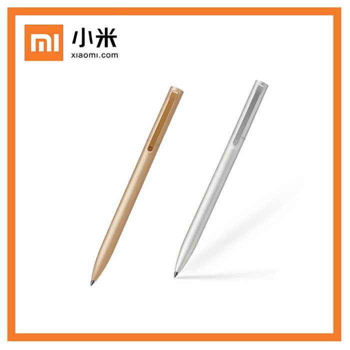 

Spesial Xiaomi Mijia Signature Metal Pen Mi Aluminum Rollerball Pen - Emas Terbatas