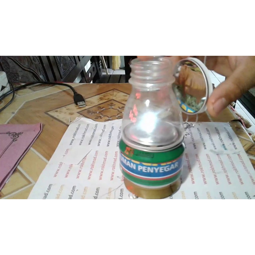 rakit lampu emergency kaleng DIY