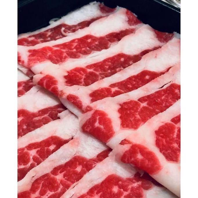 

Daging Sapi Slice Tipis / Usa Beef Slice / Yoshinoya Beef - 1 Kg Bbshop555