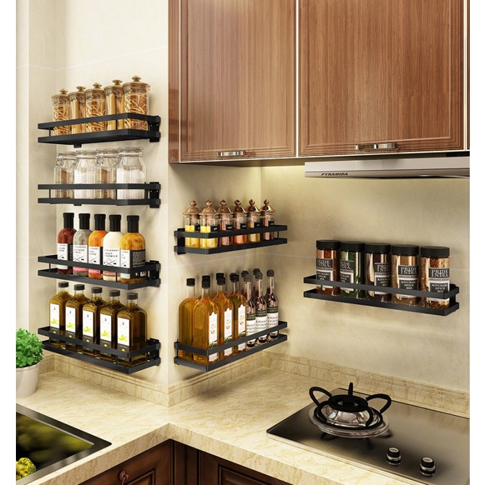 Rak Gantung Dapur / Rak Penyimpanan Bumbu Dapur / Rak Gantung Serbaguna