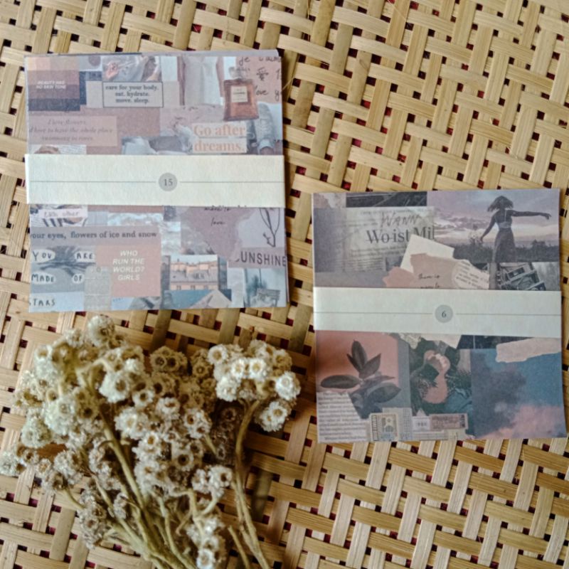 

5pcs Retro Material Paper for Deco Junk Journal DIY Creative Stationery Note Paper Aesthetic Lightweight Deco Paper