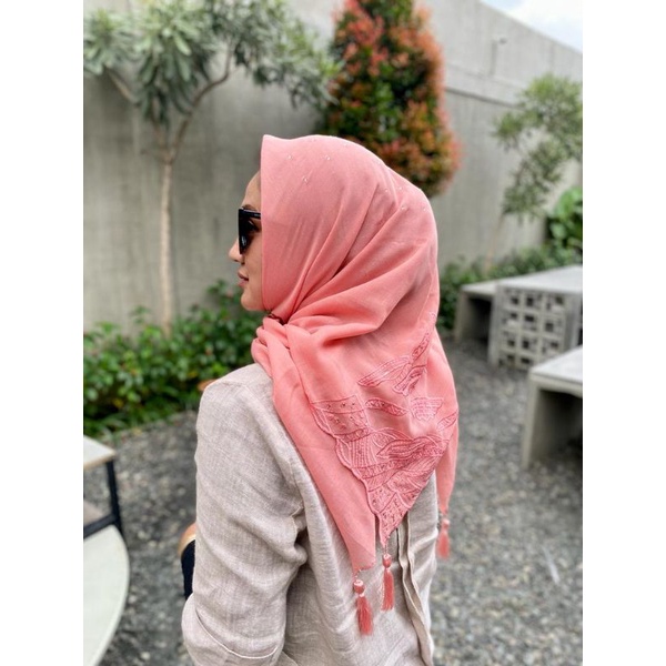 JILBAB PARIS BORDIR / JILBAB SEGI EMPAT PARIS PREMIUM /  JILBAB BORDIR PREMIUM