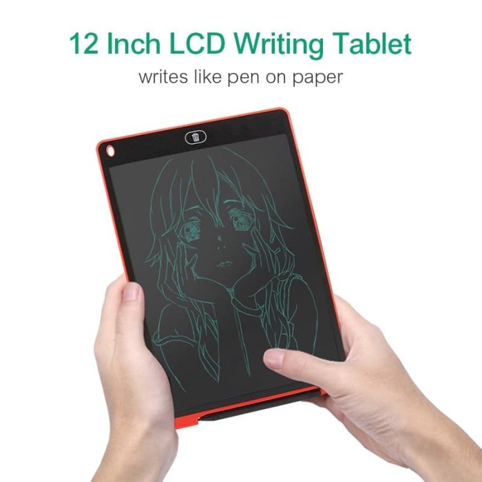 LanLan Papan Gambar Digital Monochrome LCD Drawing Graphics Tablet 12"