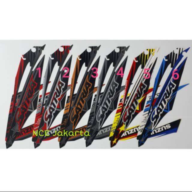 STIKER STRIPING SATRIA F 2014