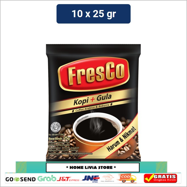 

Fresco Kopi dan Gula 25gr x 10