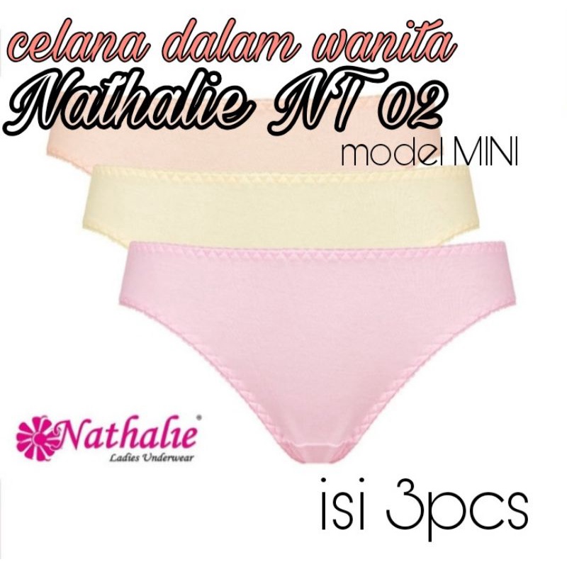 [3PCS]CELANA DALAM WANITA MINI/CD NATHALIE NT 02