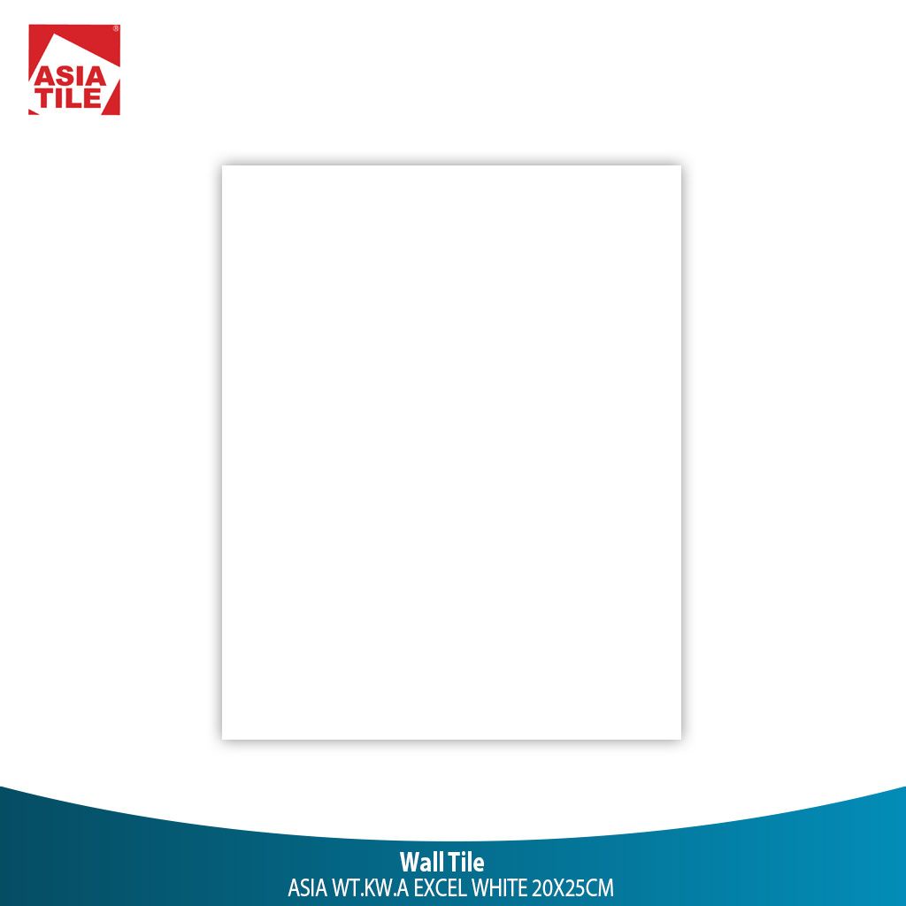 Asia Tile - EXCEL WHITE - 20x25cm - Glossy Khusus Pengiriman  D.I.Yogyakarta