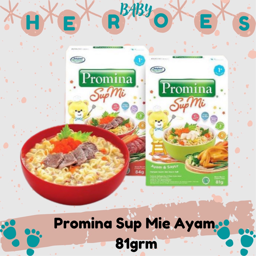 promina Sup Mie Ayam Sayur / Daging Sayur 81grm