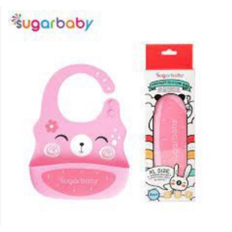 Sugar Baby Silicone Bib PREMIUM - Celemek Bayi