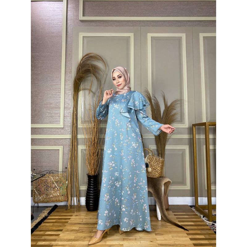 GAMIS DRESS MOTIF WANITA TERBARU ALUNA by MDLY