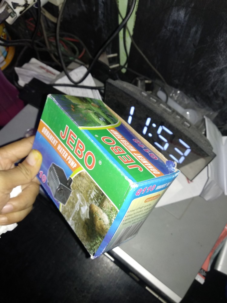 Pompa Hidroponik Submersible Pompa Celup Mini Aquarium Hidroponik 200 Ltr/jam Hj111