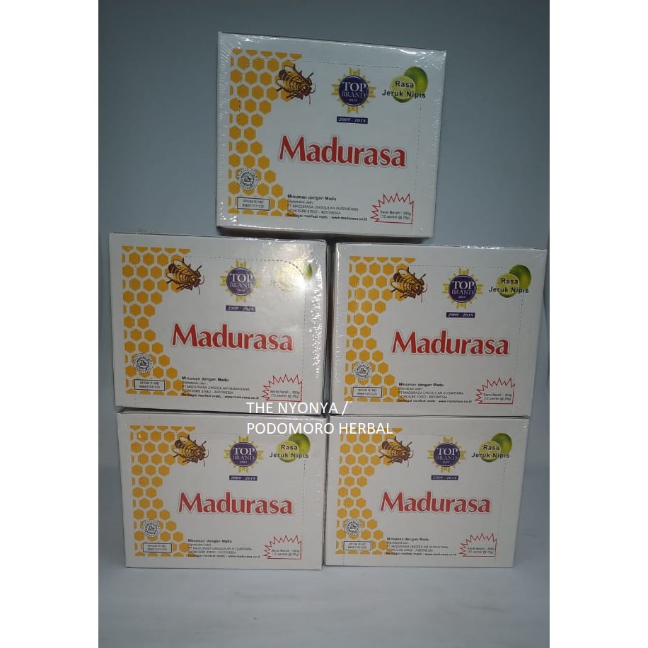 

Madurasa Madu Rasa Jeruk Nipis Top Brand 1 Box 12 Sachet