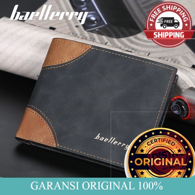 Dompet Pria  BAELLERRY DR035 ORIGINAL Dompet Lipat Pria Baellerry