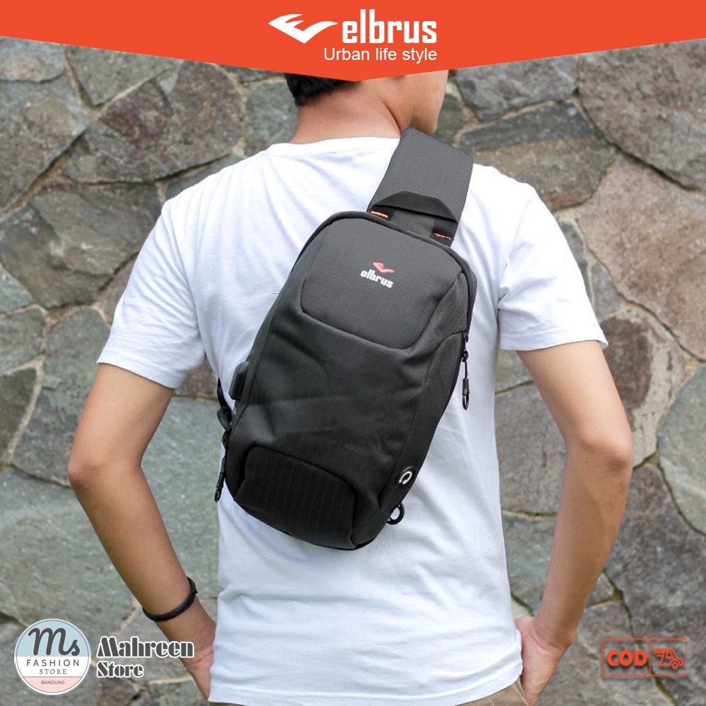 Tas Selempang Pria Tas Crossbody Tas Waist Bag Pria - Elbrus | TL 777