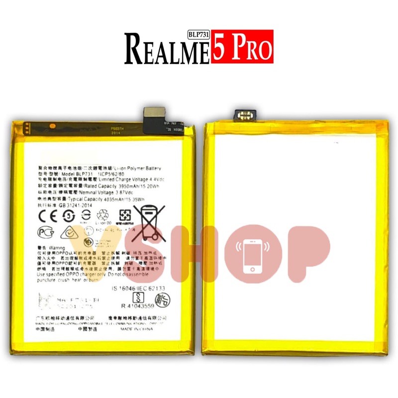 BATERAI BATRE FOR REALME 5 PRO BLP731 BATTERY