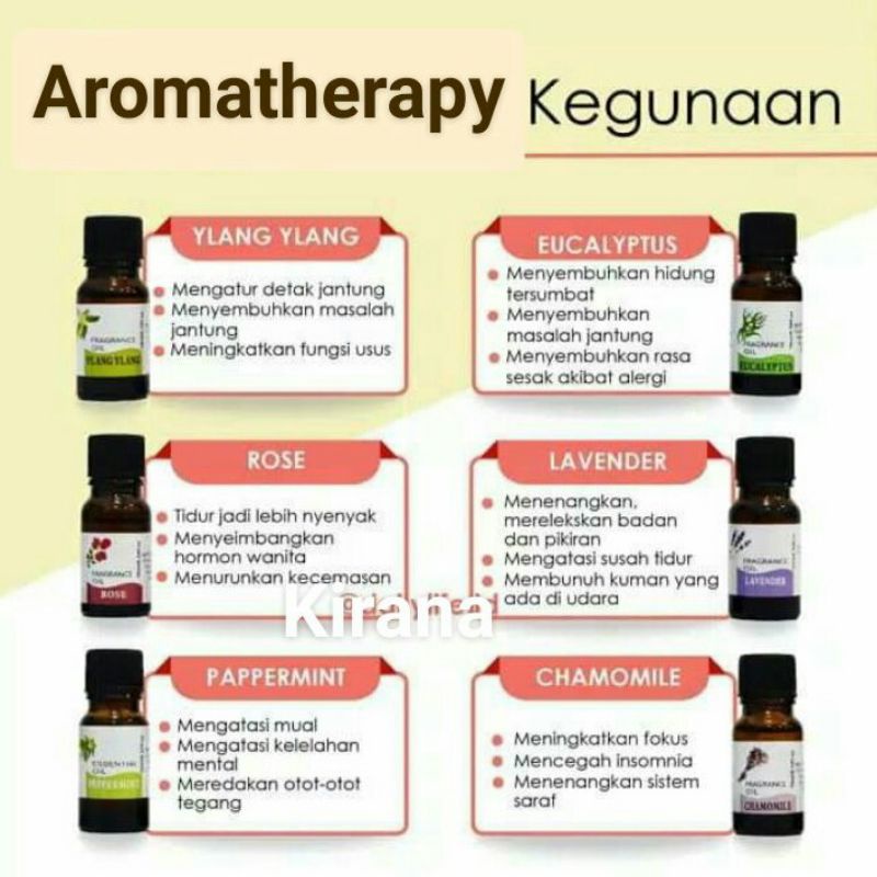 Essential Oil Aromatherapy 10 mili Penyegar dan Pengharum Ruangan