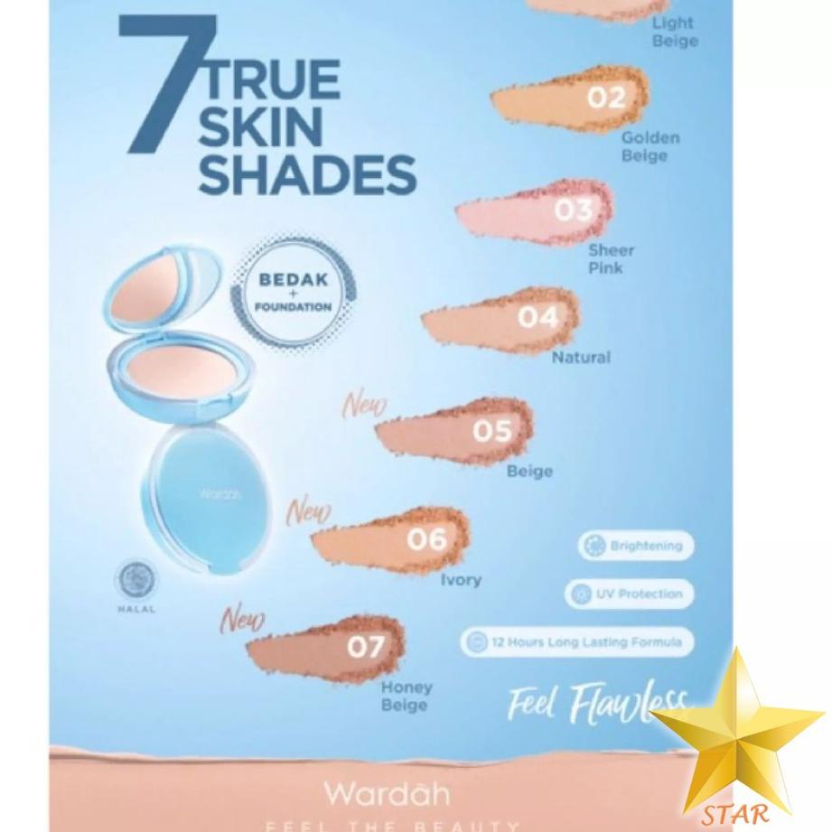 [KODE PRODUK 09HEQ9656] ORIGINAL Bedak Wardah Lightening TWC Two Way Cake Light Feel Powder Foundati