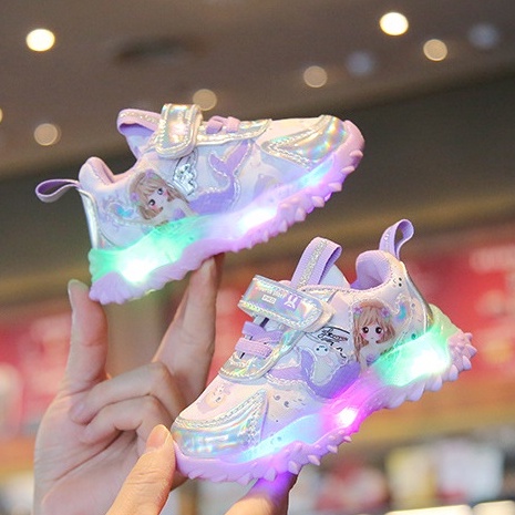babyfit MERMAID LOVELY sepatu lampu led sepatu sneakers anak sol karet import ty-0830r