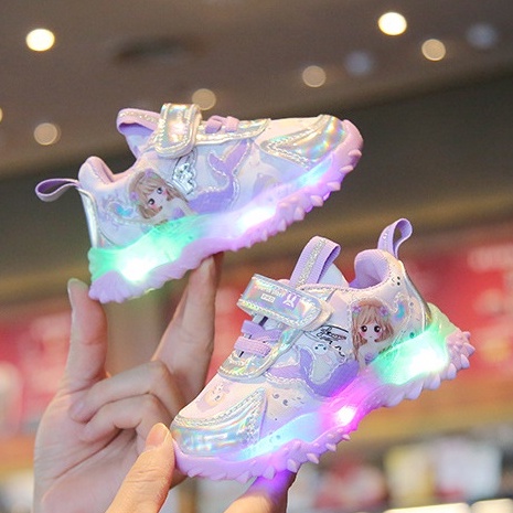 babyfit MERMAID LOVELY sepatu lampu led sepatu sneakers anak sol karet import ty-0830r