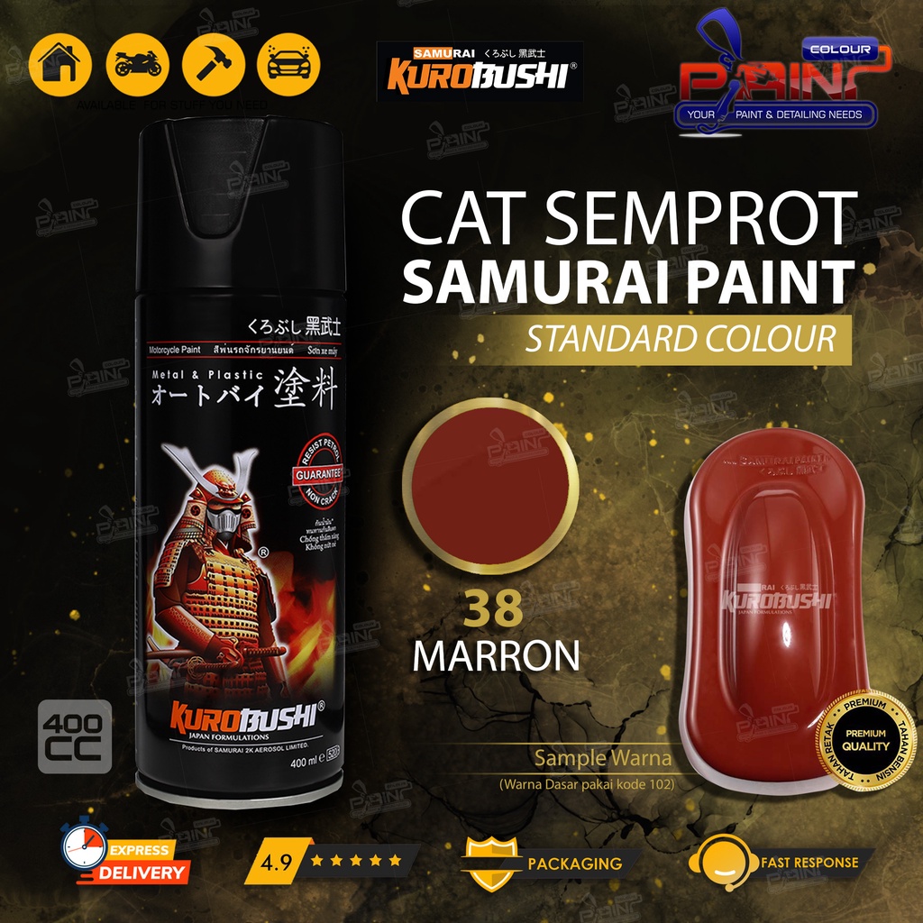 Samurai Paint 38 Maroon Cat Semprot/Pylox Helm/Motor/Gundam