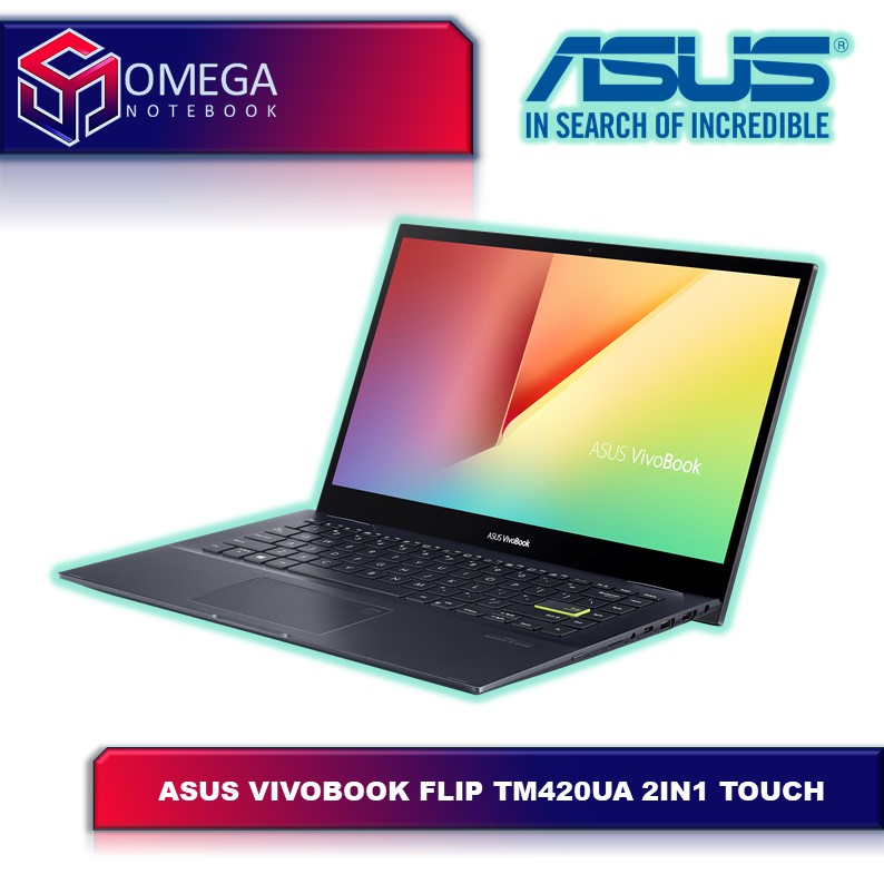 ASUS Vivobook Flip TM420UA Ryzen 7 5700 16GB 1TB SSD Vega 8 14,0 FHD IPS Windows 10