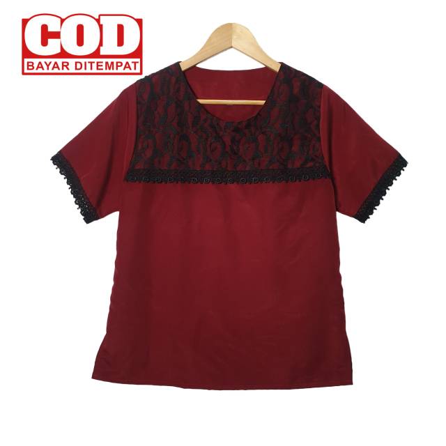 Rael Pict - Atasan wanita / blouse wanita / blouse jumbo Latih Size M L / XXL-4