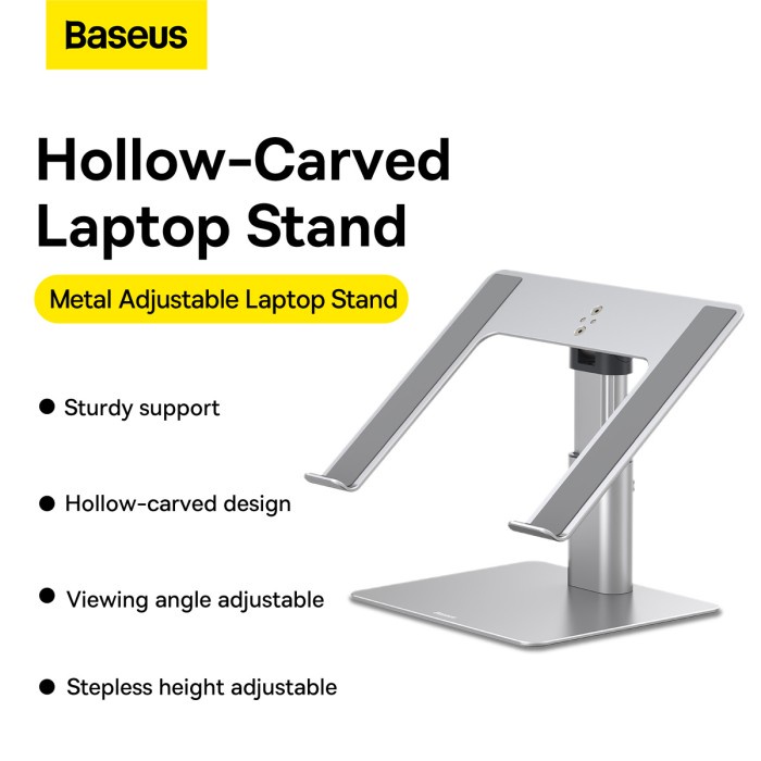 Baseus Stand Holder Laptop Adjustable Dudukan Tablet Metal