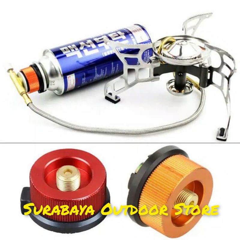 Adaptor kompor Gas camping / adapter kompor Ultralight selang