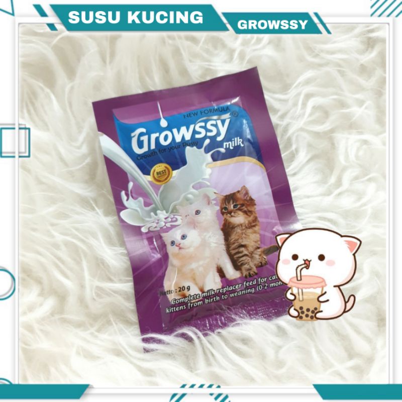 Susu Kucing GROWSSY 20Gr  Susu Kucing Saset  Susu Kucing