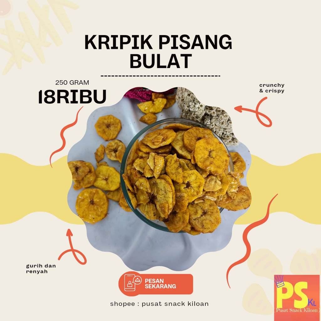 

KERIPIK PISANG BULAT atau KERIPIK PISANG TERENAK!!