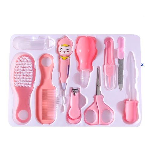 BABY CARE NAIL KIT SET Alat Perawatan Bayi 10in1 Sisir Gunting Kuku Bayi Hadiah Lahiran Newborn Gift Ssir Bayi Set F349