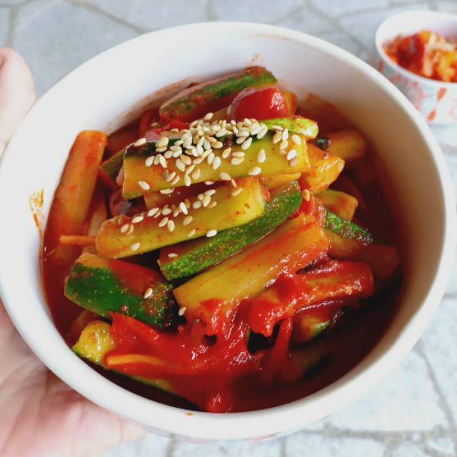 

250gr SPICY KIMCHI OISOBAGI - Fresh Kimchi Timun.