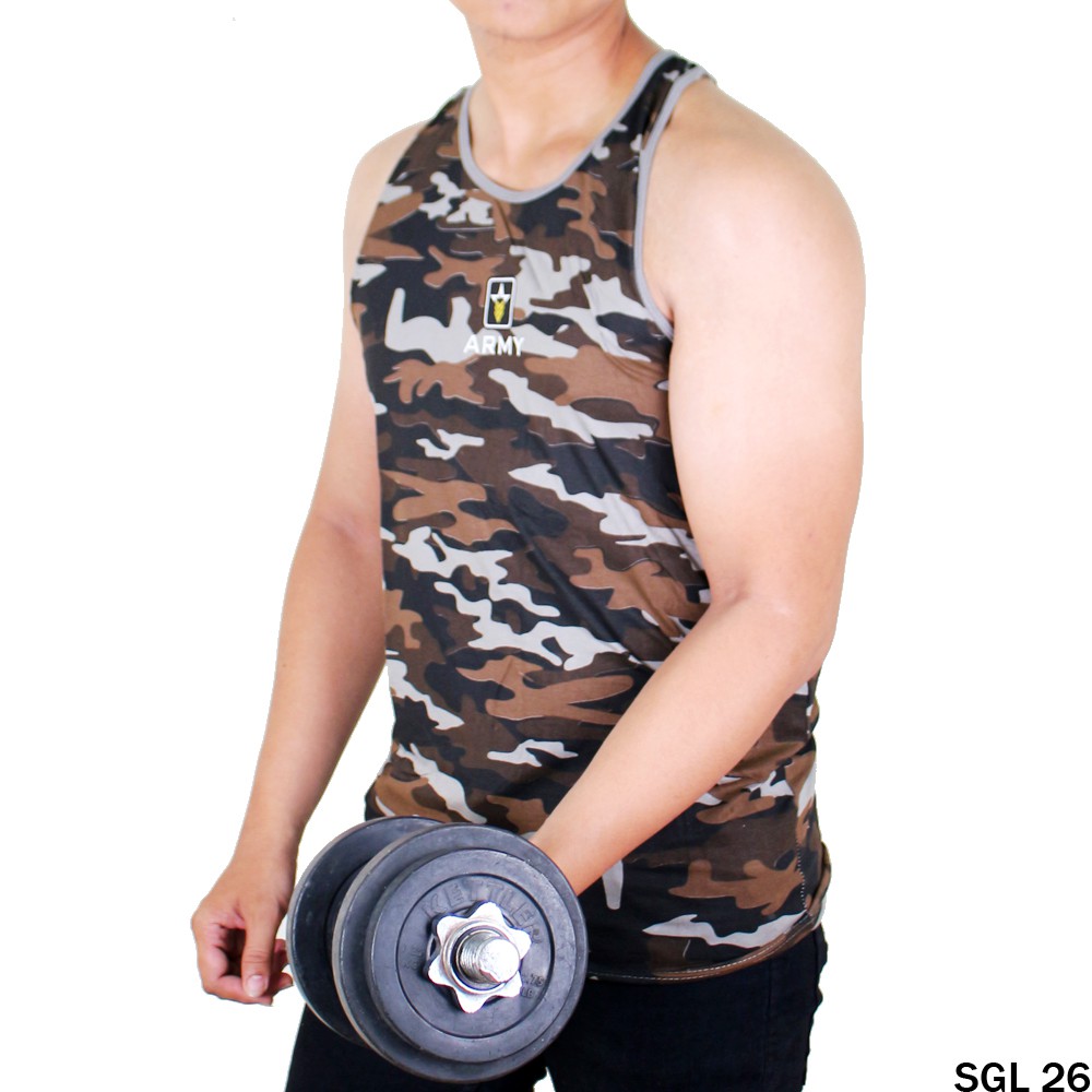 Kaos Singlet Loreng Army-SGL 26