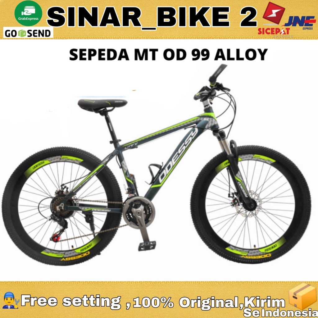 Sepeda Gunung 26 Inch MTB ODESSY MT OD 99 Alloy 21 Speed Shimano