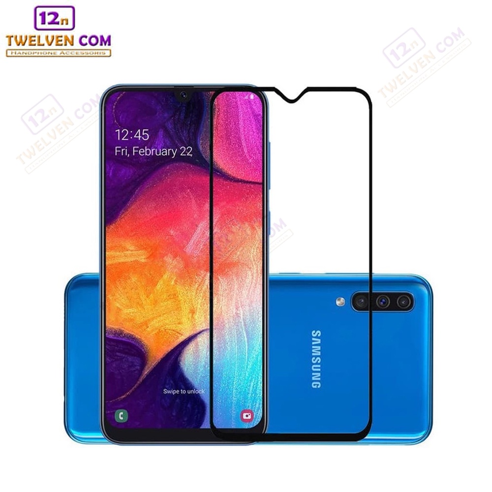 [FLASH SALE] zenBlade 5D Full Cover Tempered Glass Samsung Galaxy A50s - Hitam