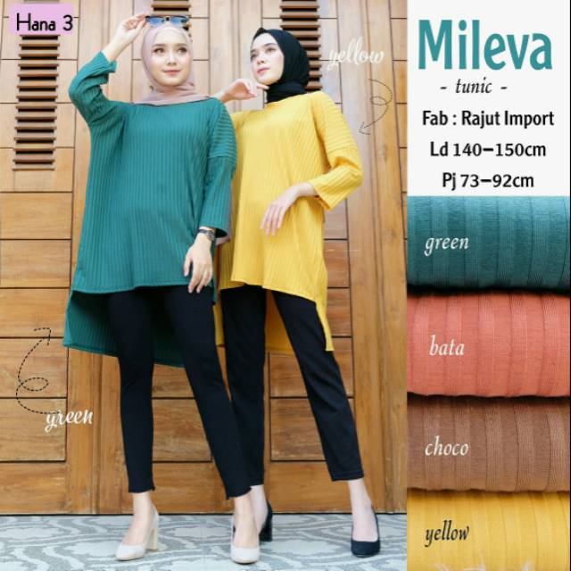 TUNIK RAJUT // MILEVA TUNIK BY HANA 3