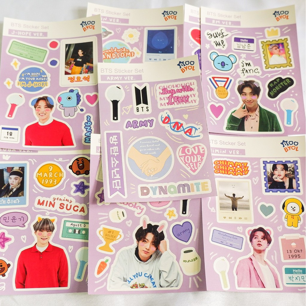 BTS STICKER SET