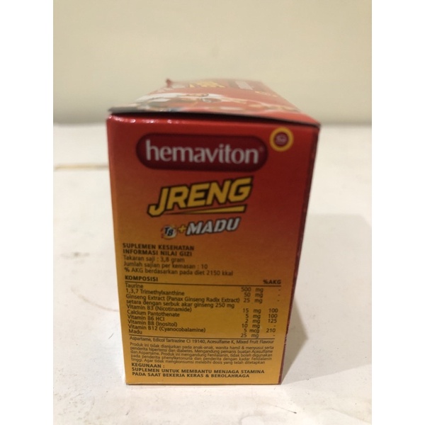 Hemaviton JRENG 1 box isi 10 sachet