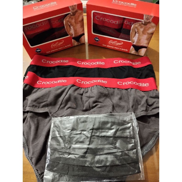 CELANA DALAM CROCODILE 006 + 1 MASKER / CD CROCODILE 006 PLUS MASKER