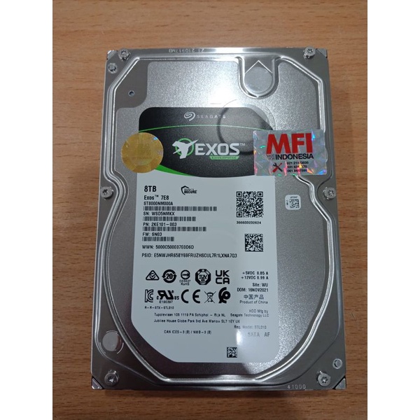 Seagate EXOS 8TB ST8000NM000A HDD Enterprise SATA MFI Garansi 5th