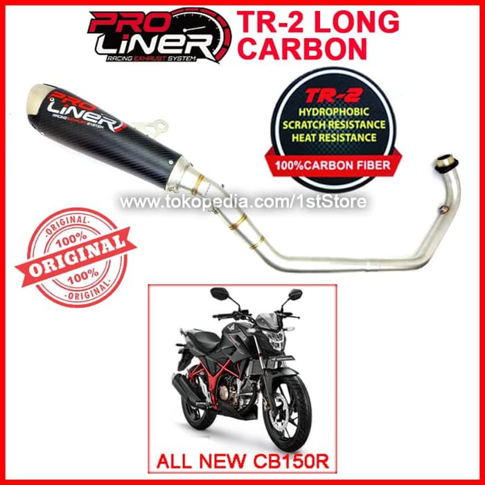 qws213 Original Proliner TR 2 Carbon Long All New CB150R Knalpot CB