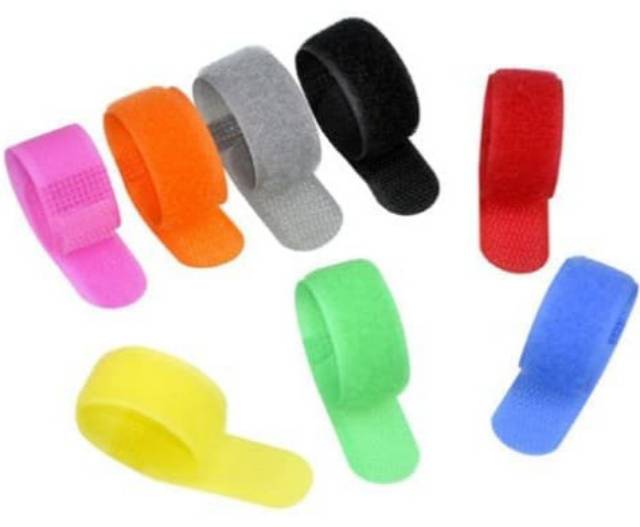 Velcro strap binder cable - pengikat / klip / penjepit kabel organizer