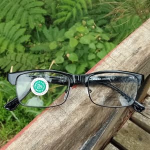 Kacamata DUA LENSA Baca Plus   lensa putih ATM 5011 KT +100 /+ 400