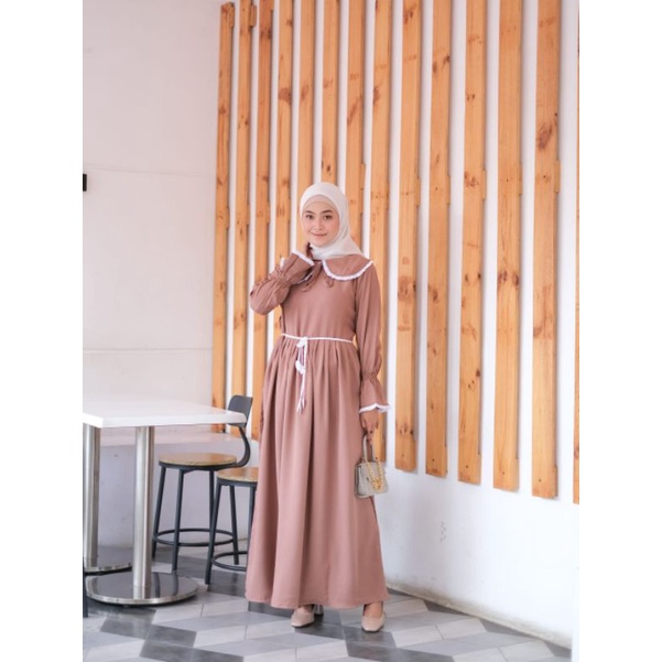 PROMO / NEW... GERAI ALISHA ORI // ZEINA DRESS // MAXI // Gamis / Gamis muslimah // Gamis Itycrepe // Gamis Renda// Gamis basic // Gamis syar'i // Maxy Dress // Gamis kerah renda